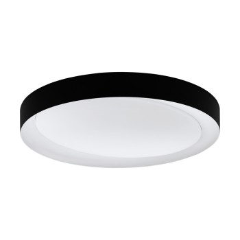 Plafoniera LAURITO 99783 EGLO, LED 24W, 2160lm, 3000K, Otel, Alb, Plastic, Negru, Alb - 1