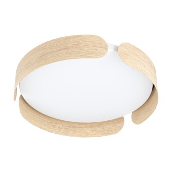 Plafoniera VALCASOTTO 99622 EGLO, LED 24W, 2500lm, 3000K, Otel, Maro, Negru, Plastic, Alb - 1