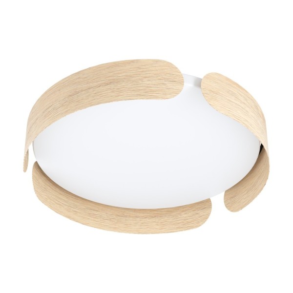 Plafoniera VALCASOTTO 99622 EGLO, LED 24W, 2500lm, 3000K, Otel, Maro, Negru, Plastic, Alb - 1