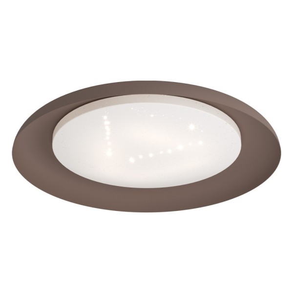 Plafoniera PENJAMO 99703 EGLO, LED 17.1W, 2010lm, 3000K, Otel, Alamă, Plastic cu efect de Cristal, Alb - 1
