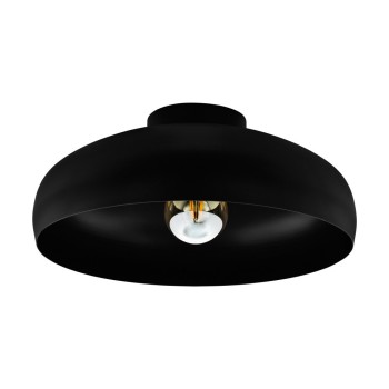 Plafoniera MOGANO 43637 EGLO, E27 1X60W, Otel, Negru - 1