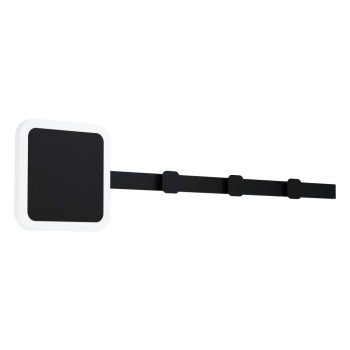 Aplica CARTIGNANO 99595 EGLO, LED 7.8W, 900lm, 3000K, Otel, Negru, Plastic, Alb - 1