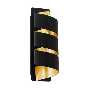 Aplica ELIZONDO 98755 EGLO, E14 1X40W, Otel, Auriu, Negru - 1