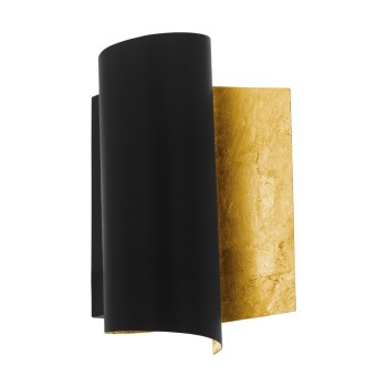 Aplica FALICETTO 98759 EGLO, E27 1X40W, Otel, Negru, Auriu - 1