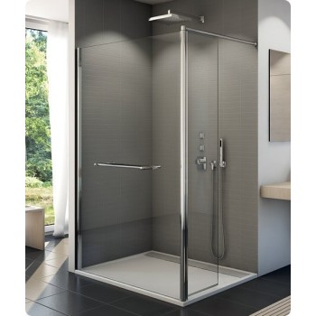 Cabina de dus SanSwiss FUN FUD212005007, 120x40xH200cm, profil crom, sticla securizata 6mm - 1
