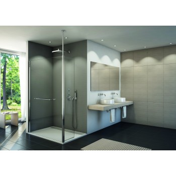 Cabina de dus SanSwiss FUN FUD212005007, 120x40xH200cm, profil crom, sticla securizata 6mm - 1