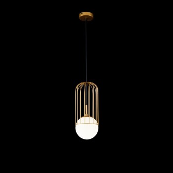Pendul MAYTONI Telford P362PL-01G, D15, E27, 1x40W, gold - 1