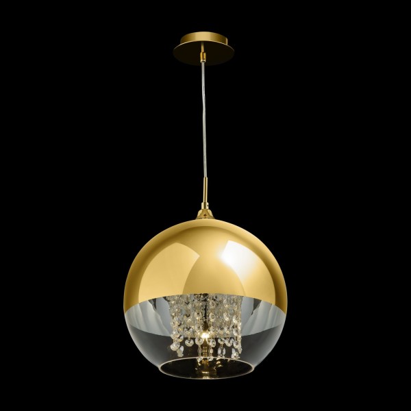 Pendul MAYTONI Fermi P140-PL-170-1-G, E27 1X60W, Auriu, Transparent - 1