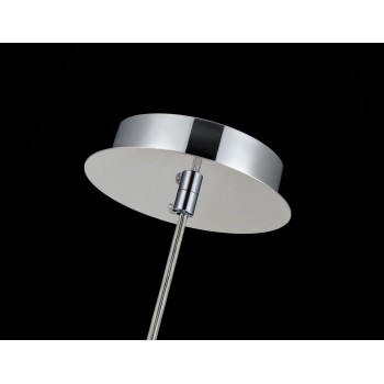 Pendul MAYTONI Fermi P140-PL-170-1-N, E27 1X60W, Argintiu, Transparent - 1