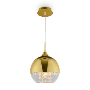 Pendul MAYTONI Fermi P140-PL-110-1-G, E27 1X60W, Auriu, Transparent - 1
