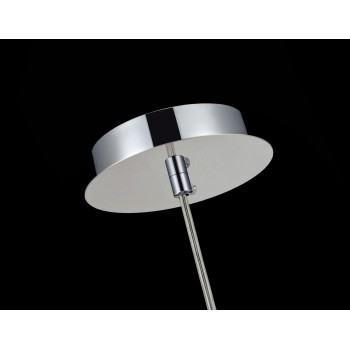 Pendul MAYTONI Fermi P140-PL-110-1-N, E27 1X60W, Argintiu, Transparent - 1