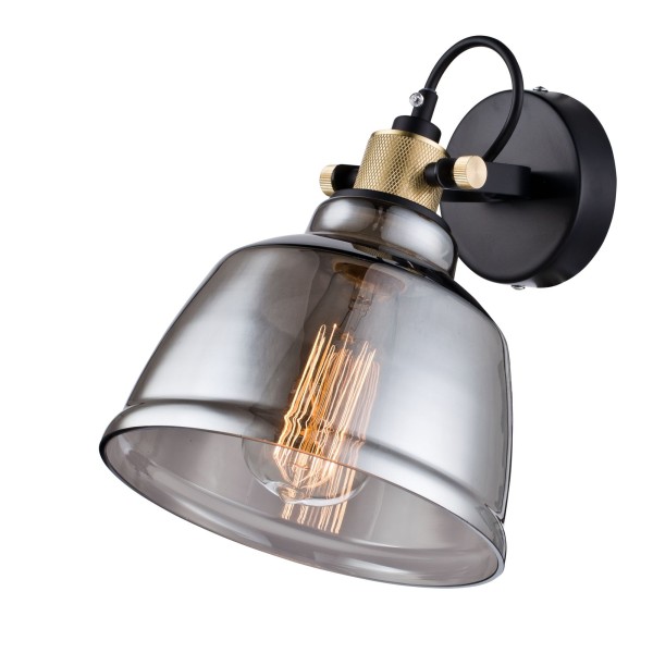 Aplica perete MAYTONI Irving T163-01-C, E27 1X40W, Fumuriu - 1