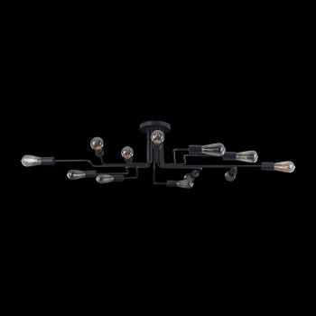 Plafoniera MAYTONI Gilbert T532CL-12B, E27 12X60W, Negru - 1
