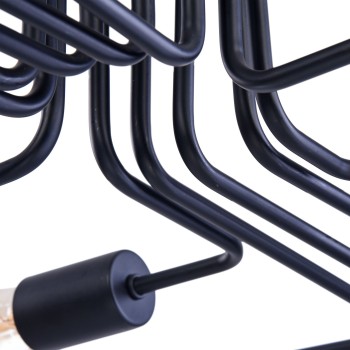 Plafoniera MAYTONI Gilbert T532CL-12B, E27 12X60W, Negru - 1