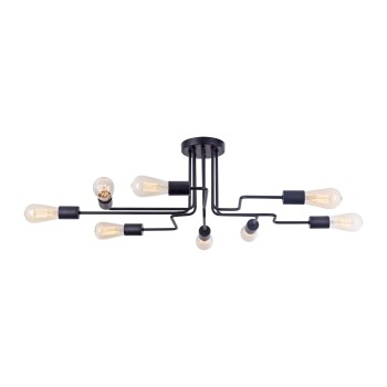 Plafoniera MAYTONI Gilbert T532CL-08B, E27 8X60W, Negru - 1