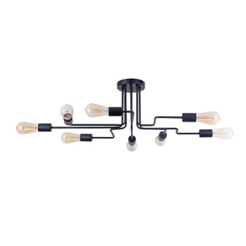 Plafoniera MAYTONI Gilbert T532CL-08B, E27 8X60W, Negru - 1