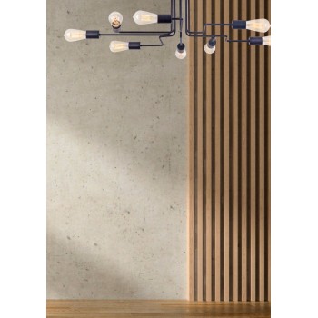 Plafoniera MAYTONI Gilbert T532CL-08B, E27 8X60W, Negru - 1