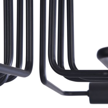 Plafoniera MAYTONI Gilbert T532CL-08B, E27 8X60W, Negru - 1