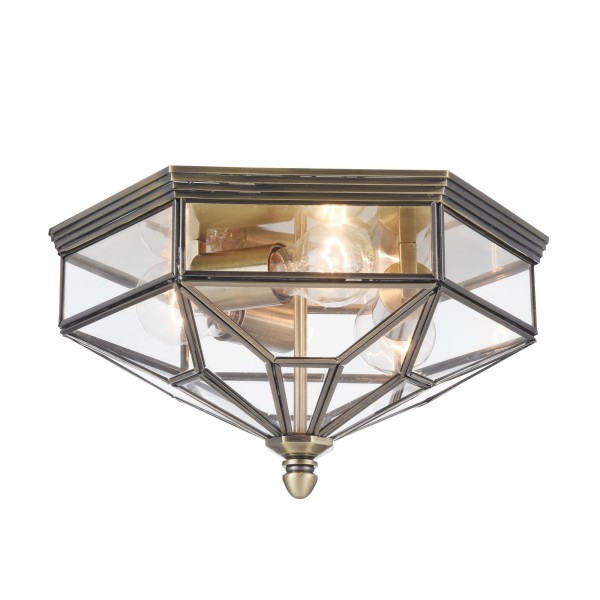 Plafoniera MAYTONI Zeil H356-CL-03-BZ, E27 3X60W, Transparent - 1