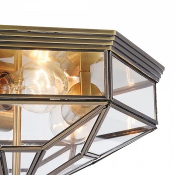 Plafoniera MAYTONI Zeil H356-CL-03-BZ, E27 3X60W, Transparent - 1