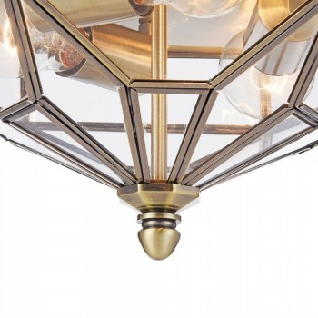 Plafoniera MAYTONI Zeil H356-CL-03-BZ, E27 3X60W, Transparent - 1