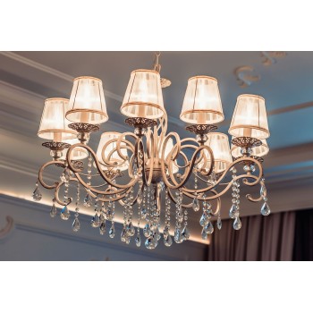 Candelabru MAYTONI Grace ARM247-10-G, E14 10X40W, Alb - 1