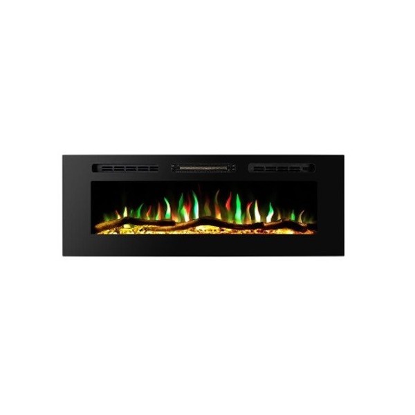 Focar electric incorporabil ArtFlame AMADEO 65", 1651x 465 x 121mm, negru, cu telecomanda - 1