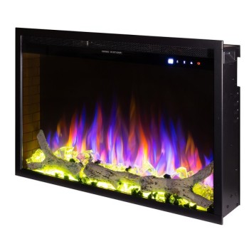 Semineu electric incorporabil ArtFlame TOMAS MAXI, 508x748x186 mm, 1500W, 50 combinatii de culoare