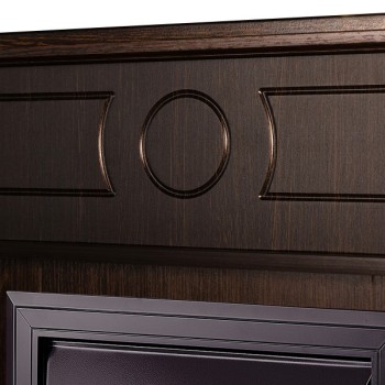 Semineu electric cu mobilier wenge ArtFlame GALILEO GOLD & AMBASADOR, 1000x1048x300mm, 2000W, flacăra in 5 niveluri, telecomanda