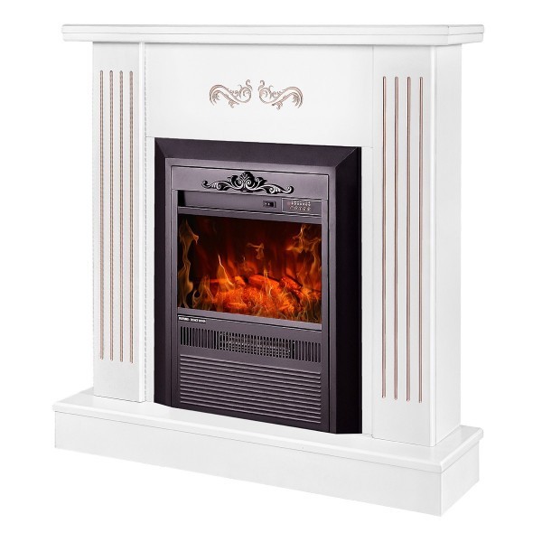 Semineu electric cu mobilier ArtFlame CRISTINA & SMILE, 940 x 910 x 265 mm, alb, cu telecomanda - 1