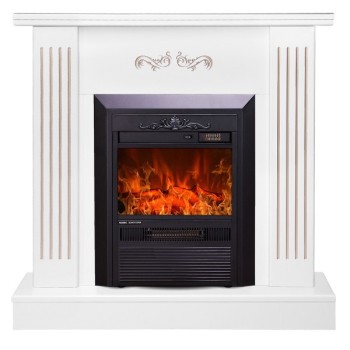Semineu electric cu mobilier ArtFlame CRISTINA & SMILE, 940 x 910 x 265 mm, alb, cu telecomanda - 1