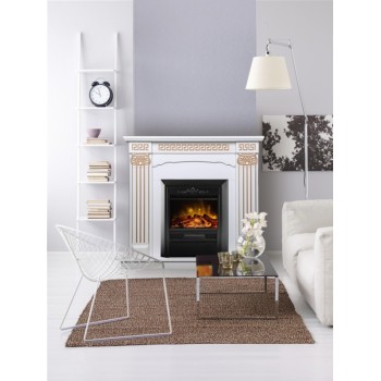 Semineu electric cu mobilier alb ArtFlame CRISTINA & CALISTO, 1020x1100x300mm, intensitate flacăra 5 niveluri, cu telecomanda