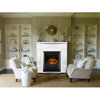 Semineu electric cu mobilier ArtFlame CRISTINA & CLASIC, 950 x 893 x 330 mm, alb, cu telecomanda - 1
