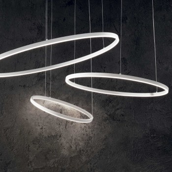 Lustra design ORACLE Slim Round 285061 Ideal Lux, D150, 3000k, LED 87W, negru - 1