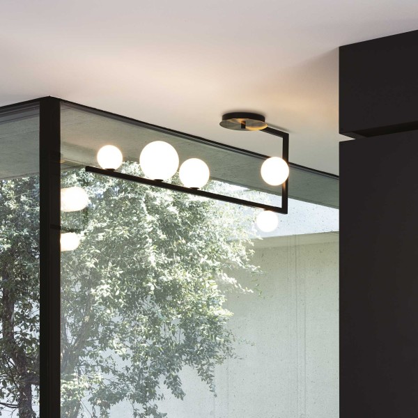 Plafoniera design BIRDS PL5 273631 Ideal Lux, G9, 5x15W, negru - 1