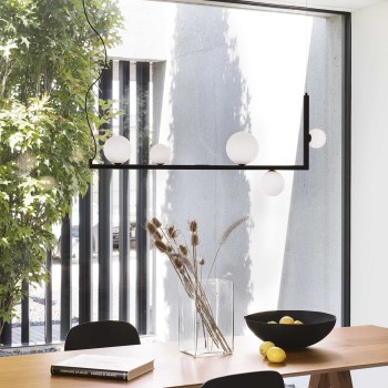 Lustra design BIRDS SP5 273648 Ideal Lux, G9, 5x15W, negru - 1