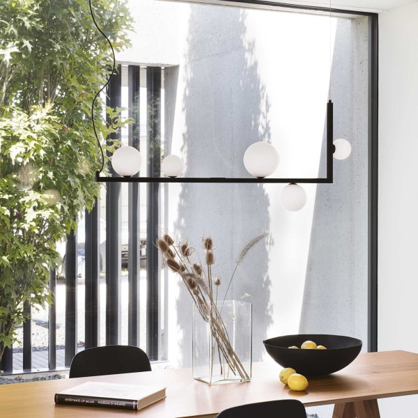Lustra design BIRDS SP5 273648 Ideal Lux, G9, 5x15W, negru - 1