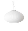 Pendul design PLISSE SP1 264523 Ideal Lux, Ø 45cm, E27 1x60W, crom, alb
