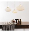 Pendul design PLISSE SP1 285191 Ideal Lux, Ø 45cm, E27 1x60W, auriu satinat, alb
