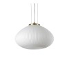 Pendul design PLISSE SP1 264547 Ideal Lux, Ø 35cm, E27 1x60W, auriu satinat, alb