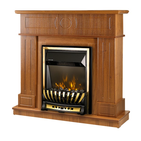 Semineu electric cu mobilier ArtFlame MERIDIAN & AMBASADOR, 1048 x 978 x 300 mm, nuc, cu telecomanda - 1