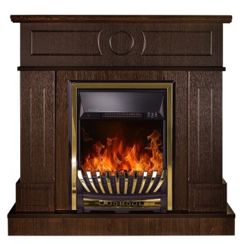 Semineu electric cu mobilier wenge ArtFlame MERIDIAN & AMBASADOR, 1000x1048x300mm, 2000W, flacăra in 5 niveluri, cu telecomanda