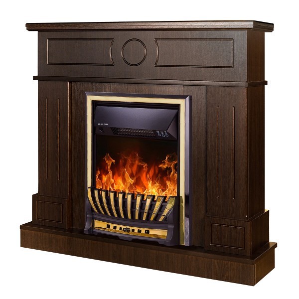 Semineu electric cu mobilier wenge ArtFlame MERIDIAN & AMBASADOR, 1000x1048x300mm, 2000W, flacăra in 5 niveluri, cu telecomanda