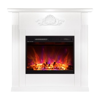 Semineu electric cu mobilier ArtFlame LORANCE & SOFIA, 900 x 1000 x 310 mm, alb, cu telecomanda - 1