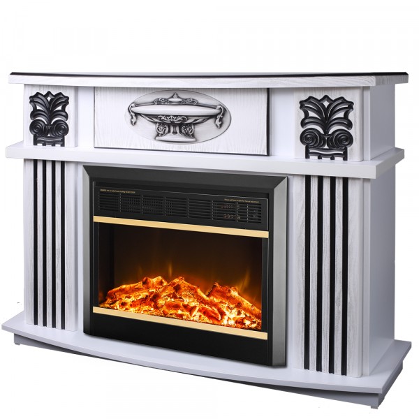 Semineu electric cu mobilier ArtFlame MARS & ROMA, 1200 x 963 x 318 mm, alb, cu telecomanda - 1