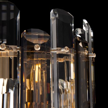 Lampa de perete cu cristale FLARE Maytoni DIA200WL-02G, E14 2x40W, gold - 1