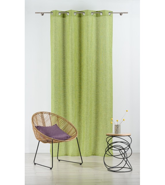 Draperie Colin Mendola Home Textiles, 140x245cm cu inele, verde - 1