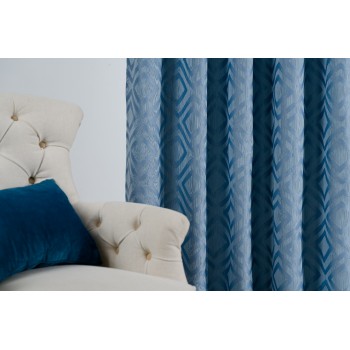 Draperie Giuseppe Mendola Home Textiles, 140x245cm, cu rejansa, albastru - 2