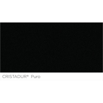 Set chiuveta cu baterie bucatarie Schock Mono N-100S 490 x 510 mm si Laios Cristadur Puro cu cap extractibil, negru intens - 1
