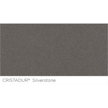 Set chiuveta cu baterie bucatarie Schock Mono N-100S 490 x 510 mm si Laios Cristadur Silverstone, gri inchis - 1